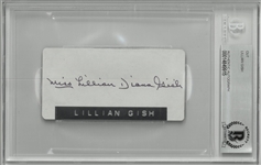 Lillian Gish Autographed Cut