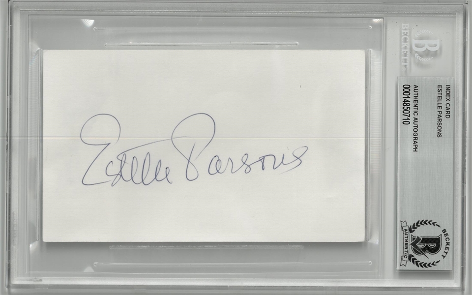 Estelle Parsons Autographed Cut