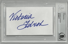 Victoria Zdrok Autographed Cut