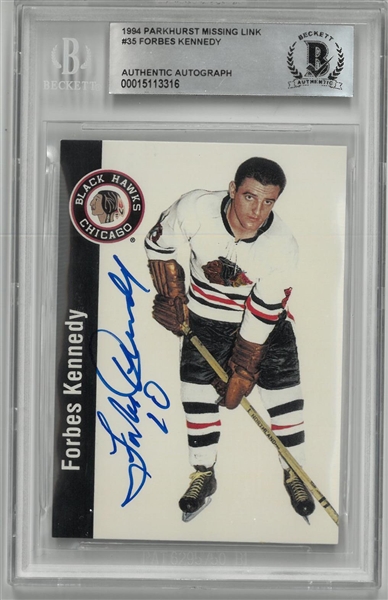 Forbes Kennedy Autographed 1994 Parkhurst