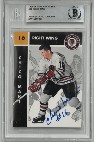Chico Maki Autographed 1995/96 Parkhurst