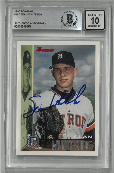 Sean Whiteside Autographed 1995 Bowman