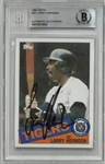 Larry Herndon Autographed 1985 Topps