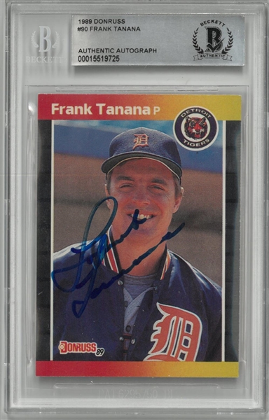 Frank Tanana Autographed 1989 Donruss