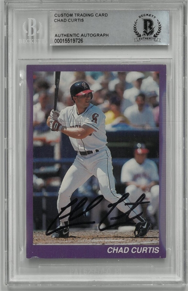Chad Curtis Autographed Custom Card