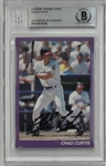 Chad Curtis Autographed Custom Card