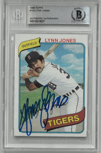 Lynn Jones Autographed 1980 Topps