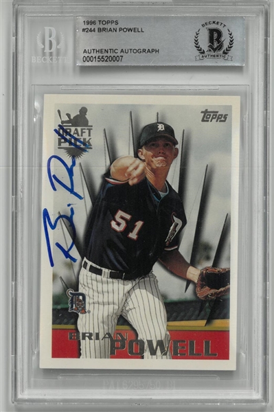 Brian Powell Autographed 1996 Topps