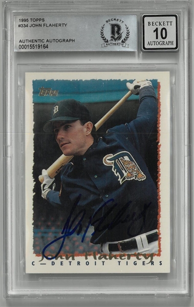 John Flaherty Autographed 1995 Topps