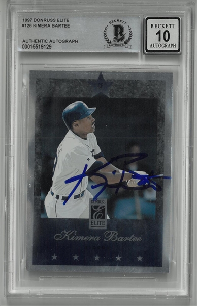 Kimera Bartee Autographed 1997 Donruss