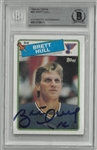 Brett Hull Autographed 1988/89 Topps Rookie Card