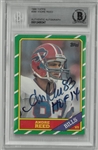 Andre Reed Autographed 1986 Topps Rookie Card