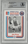 Jim Price Autographed 1988 Domino's
