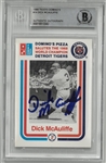 Dick McAuliffe Autographed 1988 Domino's