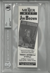 Jim Brown Autographed Ticket