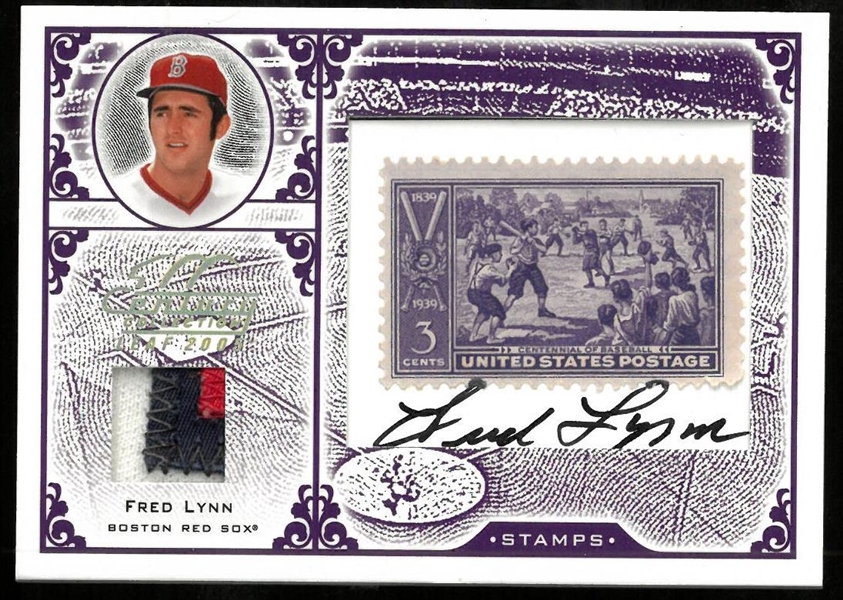 Fred Lynn Autographed #2/3 2005 Century Collection