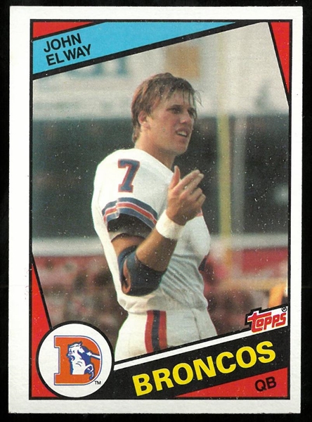 John Elway 1984 Topps Rookie Card