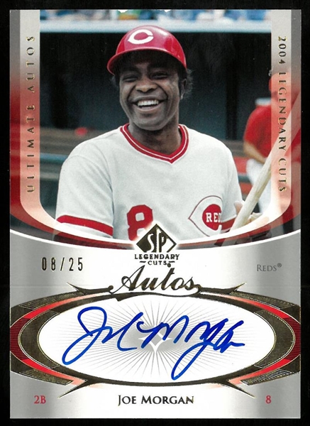 Joe Morgan #8/25 Autographed 2004 Legendary Cuts