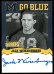 Jack Weisenberger Autographed Michigan Card