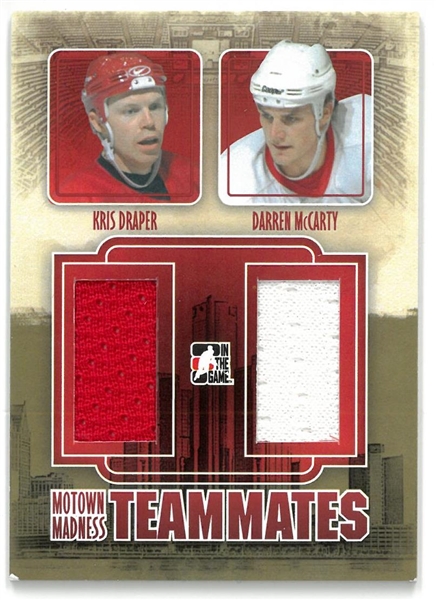 Kris Draper & Darren McCarty Motown Madness Jersey Card