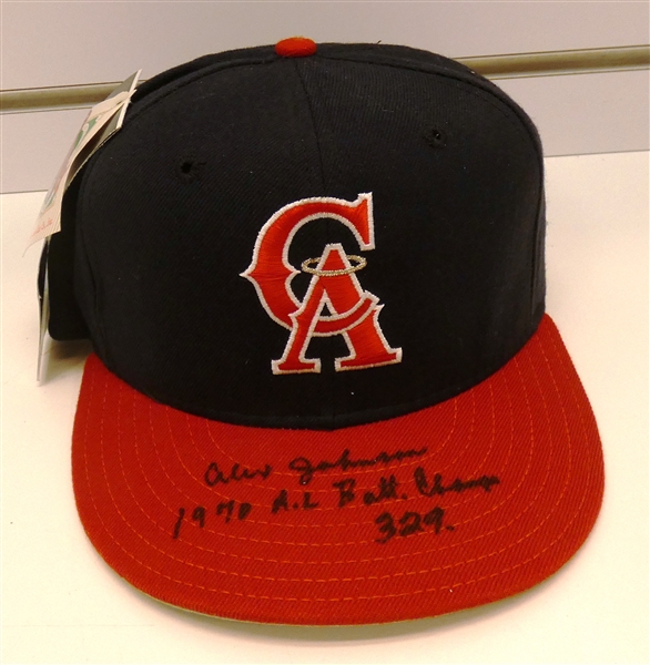 Alex Johnson Autographed Angels Hat