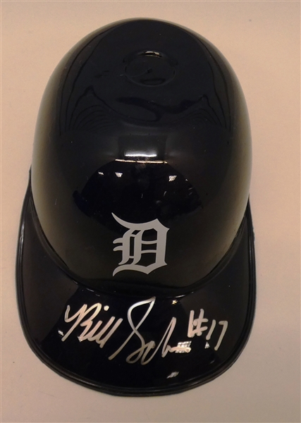 Bill Scherrer Autographed Tigers Mini Helmet