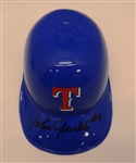 Johnny Grubb Autographed Rangers Mini Helmet