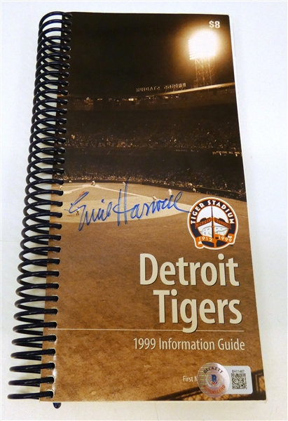 Ernie Harwell Autographed 1999 Tigers Media Guide