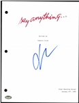 John Cusack Autographed Say Anything Script Cover