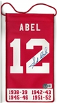 Sid Abel Autographed 5x10 Mini Banner