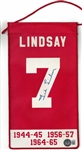 Ted Lindsay Autographed 5x10 Mini Banner