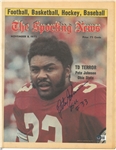 Pete Johnson Autographed Sporting News