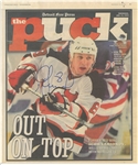 Igor Larionov Autographed Puck Magazine