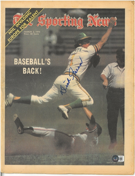 Dick Green Autographed Sporting News
