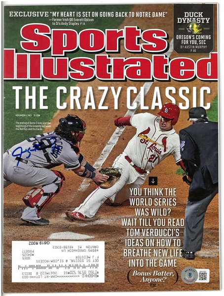 Jarrod Saltalamacchia Autographed Sports Illustrated
