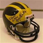Gary Moeller Autographed Michigan Mini Helmet