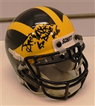 Reggie McKenzie Autographed Michigan Mini Helmet
