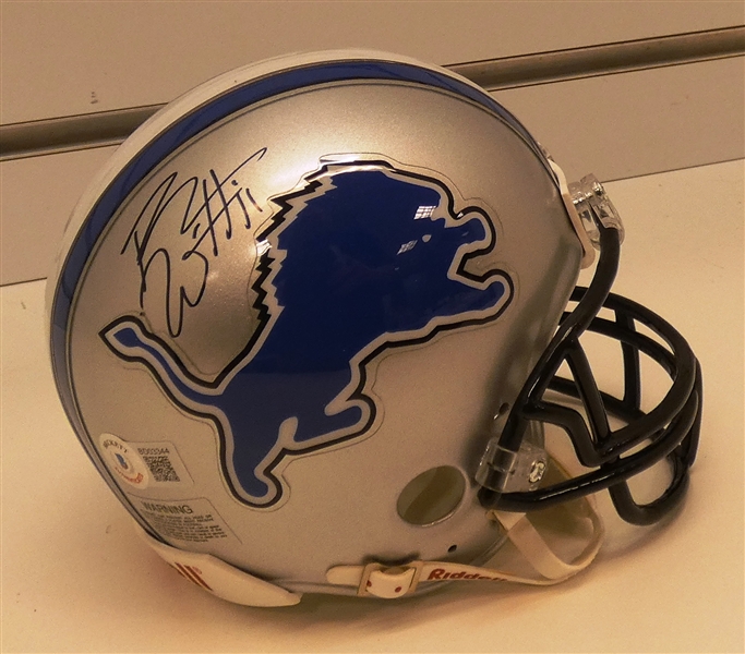 Roy Williams Autographed Lions Mini Helmet