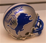 Roger Zatkoff Autographed Lions Mini Helmet