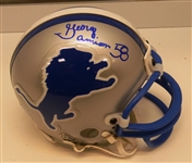 George Jamison Autographed Lions Mini Helmet