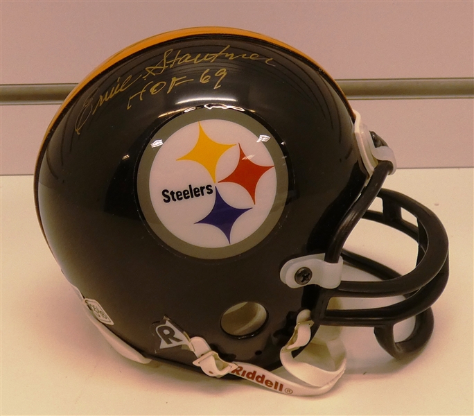 Ernie Stautner Autographed Steelers Mini Helmet