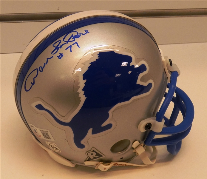 Dan LaRose Autographed Lions Mini Helmet