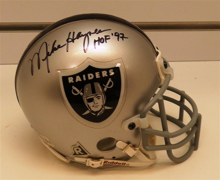 Mike Haynes Autographed Raiders Mini Helmet