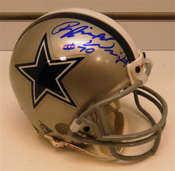 Rayfield Wright Autographed Cowboys Mini Helmet