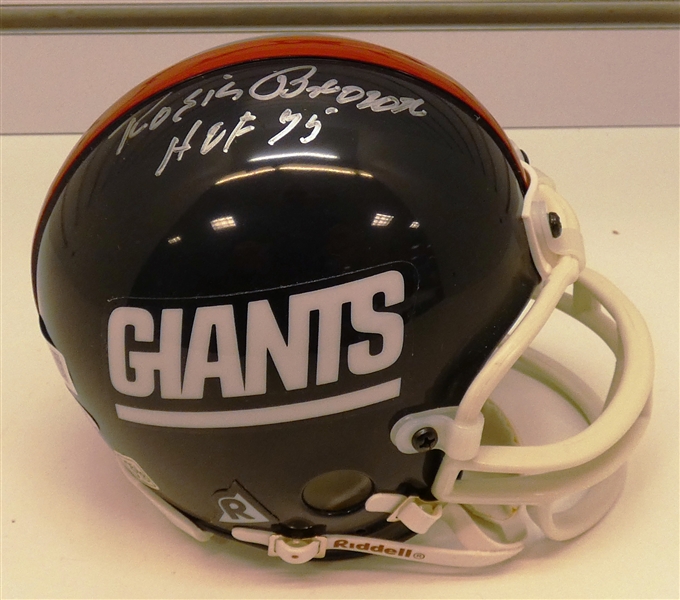 Roosevelt Brown Autographed Giants Mini Helmet