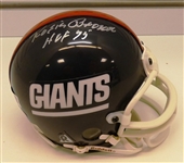 Roosevelt Brown Autographed Giants Mini Helmet