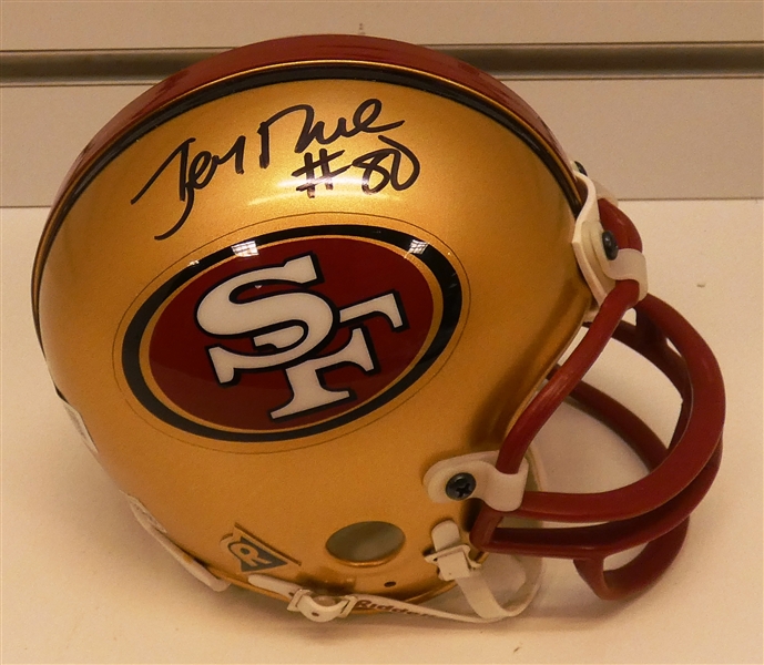 Lot Detail Jerry Rice Autographed Ers Mini Helmet