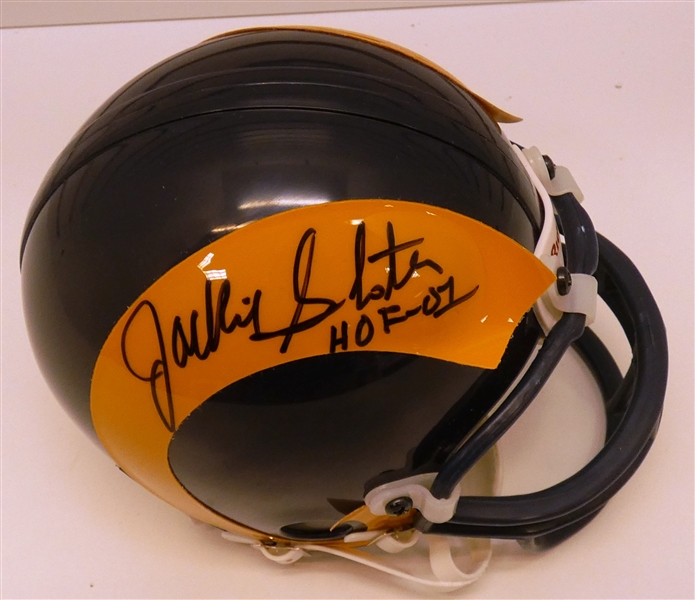 Jackie Slater Autographed Rams Mini Helmet