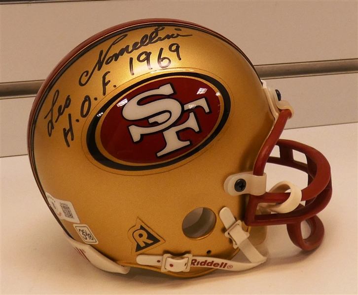 Leo Nomellini Autographed 49ers Mini Helmet