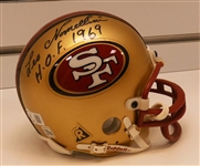 Leo Nomellini Autographed 49ers Mini Helmet
